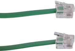 Nerald Kabel telefoniczny RJ11 6P4C wtyk-wtyk zielony 2m (TEL0033D-2)