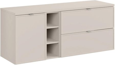 Comad Szafka pod umywalkę nablatową BELLA CASHMERE 80cm kaszmir - zestaw z blatem 140cm (CDSETBCBCASHMERE140CMLB)