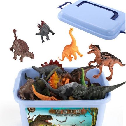 Lean Toys Dinozaury Zestaw Figurek Park Akcesoria Pudełko 46 Elementów - zdjęcie 2