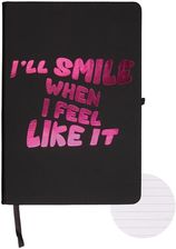 Cresco Notatnik A5/96K Linia I Will Smile