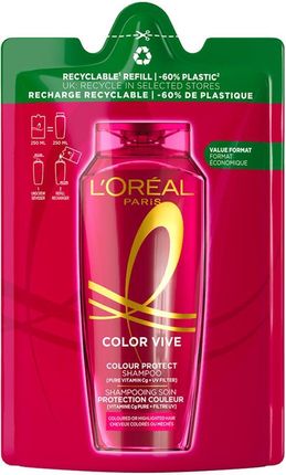 L'Oréal Paris Elseve Color Vive Protecting Shampoo Szampon Do Włosów Farbowanych I Z Pasemkami 250ml Refill