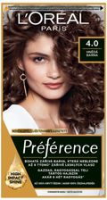 Zdjęcie L'Oréal Paris Préférence Permanentna Farba Do Włosów 60ml Odcień 4.0 - Milanówek