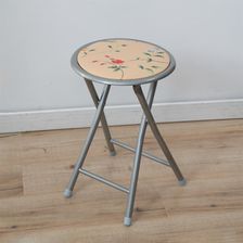Zdjęcie Patio Taboret Składany 47516 Flower Szaro-Beżowy - Ostroróg