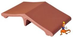 Zdjęcie Klinkier Przysucha Łącznik Ogrodzeniowy Klinkierowy Rubinowa Czerwień [01] 445x250x90mm - Wiślica