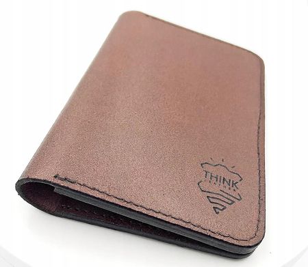 Ciemny Brąz Handmade Portfel Paszportowy Skóra - zdjęcie 2
