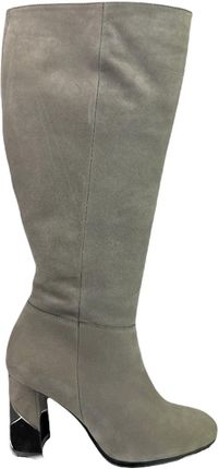 Kozaki damskie Higo P-3  grafit (40, Popiel)