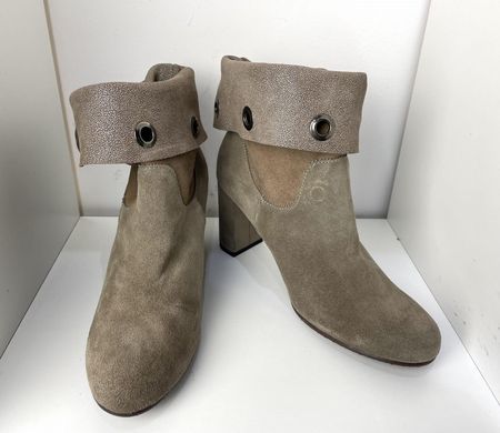 Botki damskie HIGO skóra 1800 Beż (40, Beżowy) - zdjęcie 2