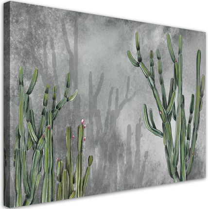 Feeby Fototapeta Na Płótnie Duży Kaktus Pustynny 100X70Cm (Can1Tykm17971100X70)