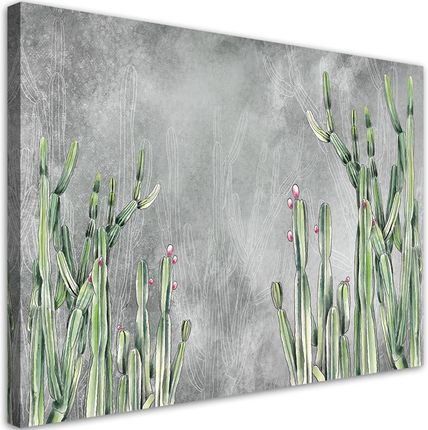 Feeby Fototapeta Na Płótnie Duży Kaktus Pustynny 100X70Cm (Can1Tykm17973100X70)