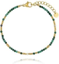 Zdjęcie By Dziubeka Bransoletka z zielonymi jadeitami Serenity BPA0465 - Drezdenko