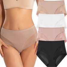 4x Majtki Figi Damskie Wyszczuplające Wysoki Stan Modelujące Sylwetkę 2XL