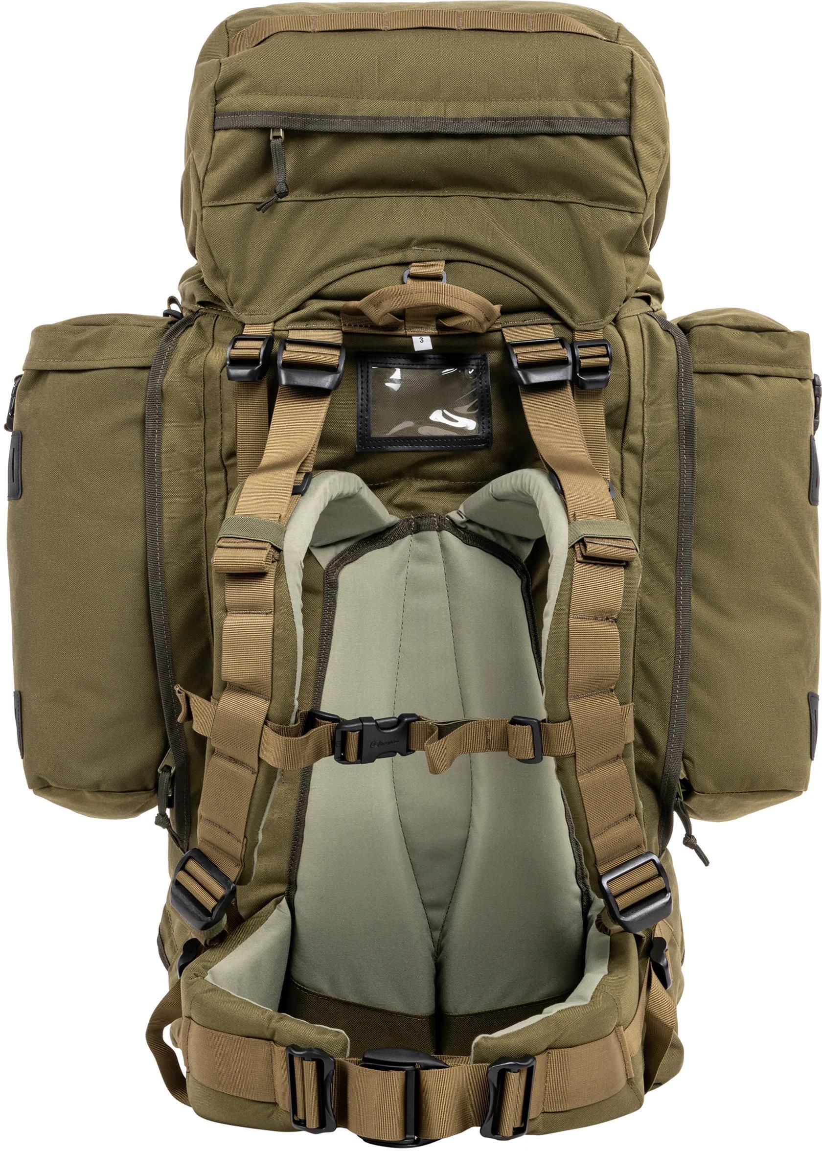 Zaino Militare Tedesco Berghaus MMPS Crusader - 90+20 Litri, Colore Oliva, 1000D Cordura - Nuovo