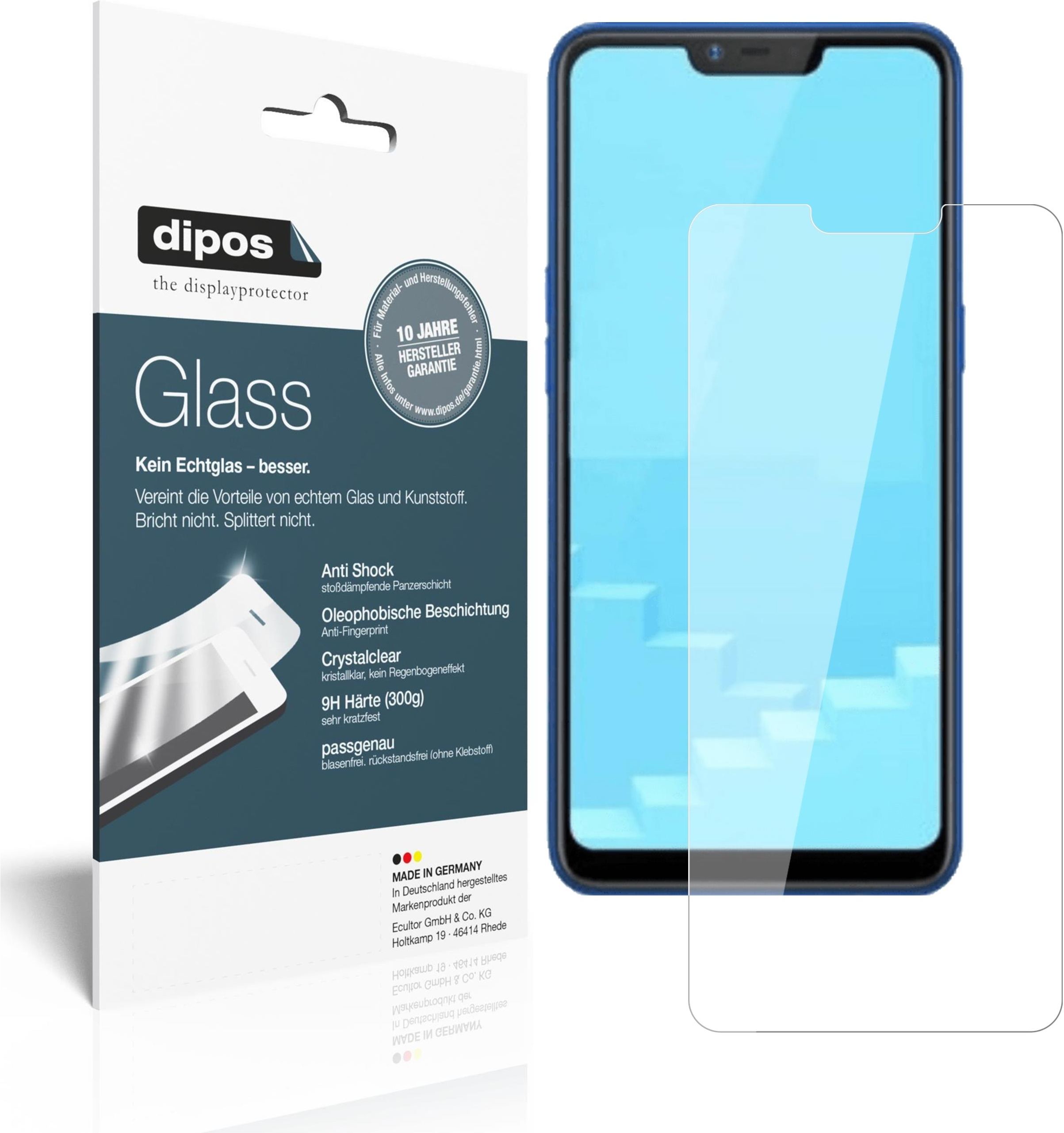 2x Pellicola Protettiva per Oppo Realme 8 , rivestimento al 100%, Protezione
