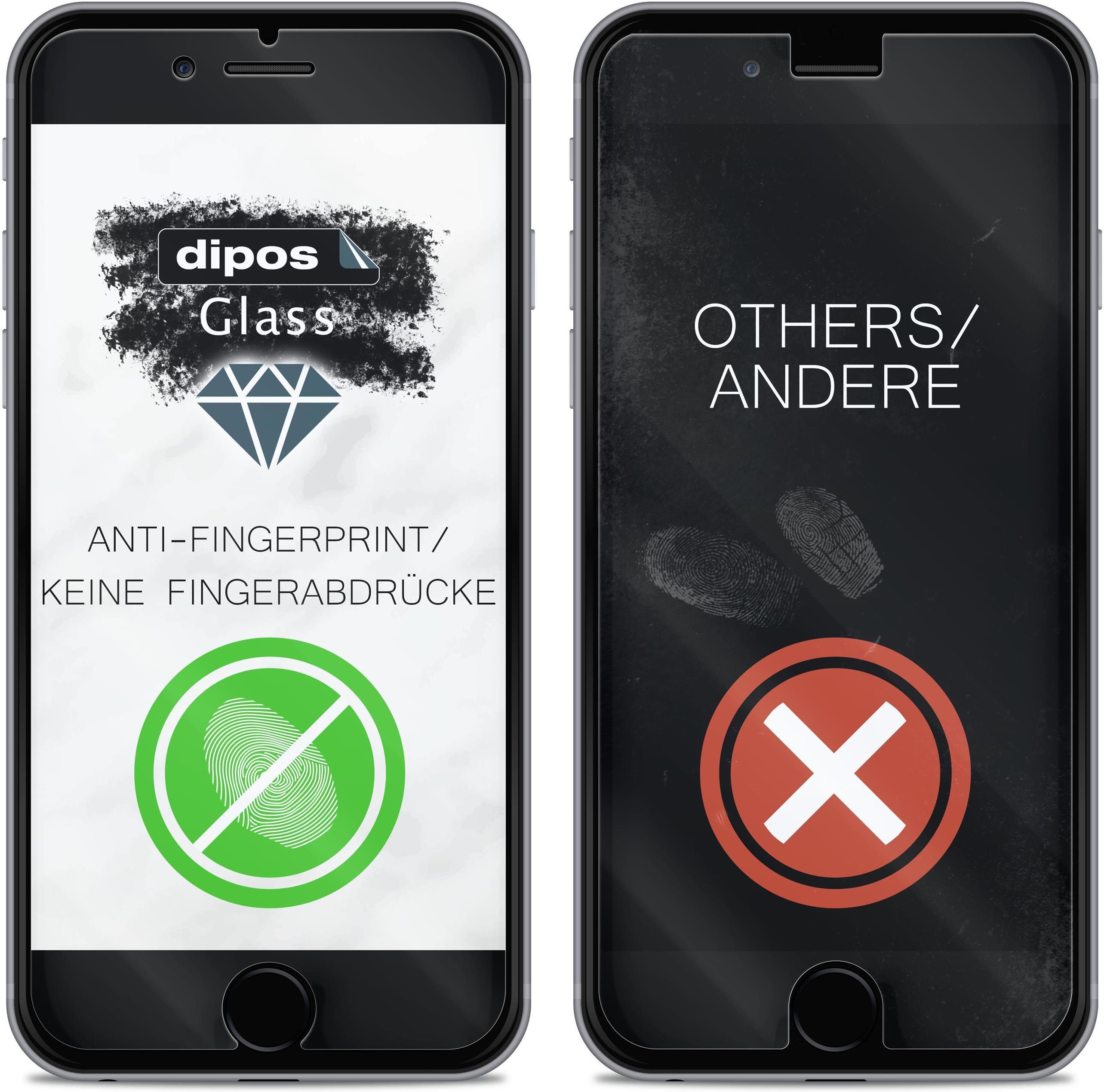 Dipos I 2 Pellicole Protettive In Vetro Sintetico 9H Per Jura A1 - Protezione Vassoio Tazze, Anti-Urto, Trasparente, Facile Applicazione