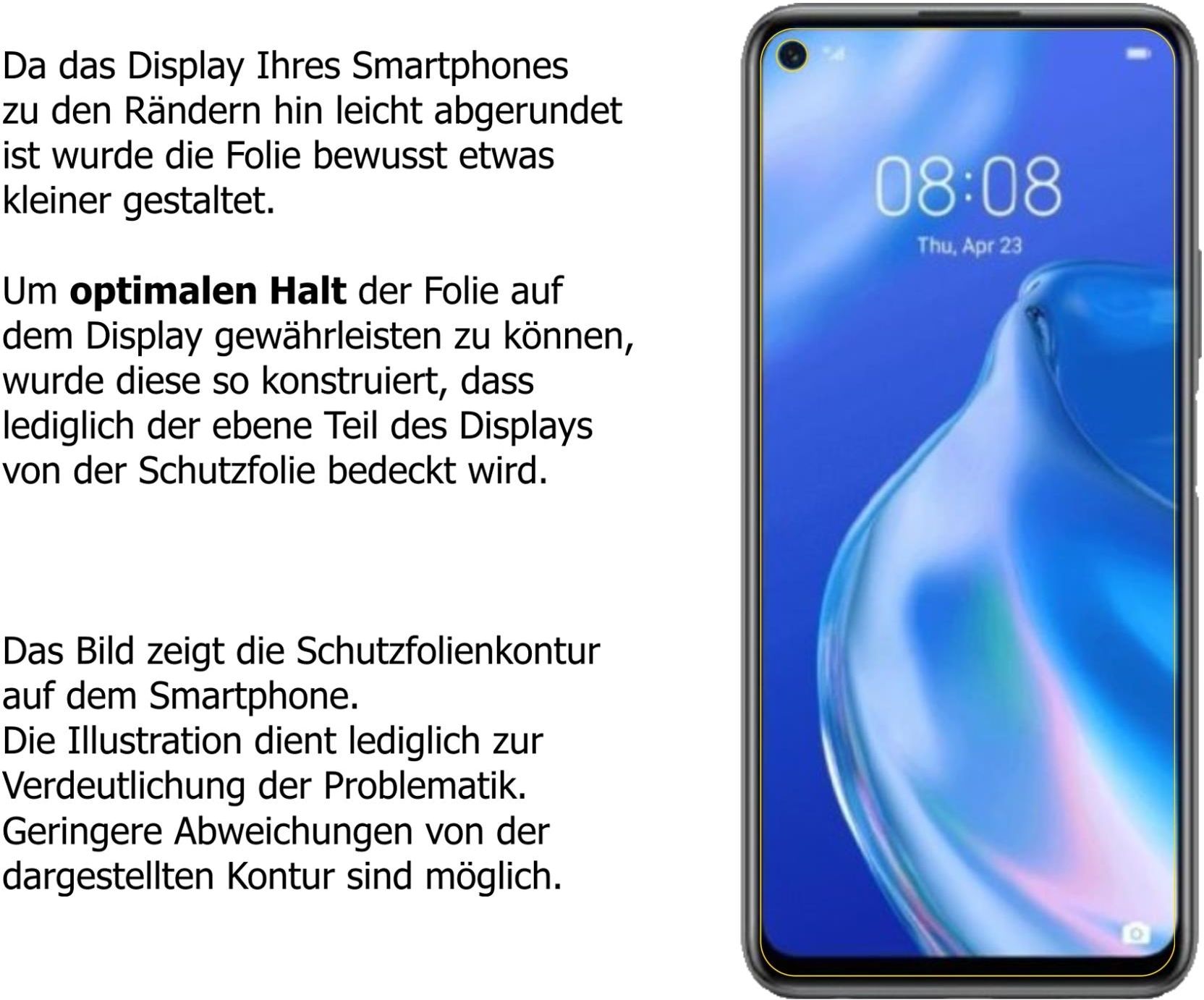 Dipos Protezione Vista Privacy Per Huawei P40 – Pellicola Anti-Sguardi 4 Lati [Made In Germany]
