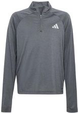 Zdjęcie adidas Uniseks - dzieci GOTO PZ 1/4 ZIP LONGSLEEVE TEE, black/grey three/REFLECTIVE SILVER, 7-8 Years - Józefów