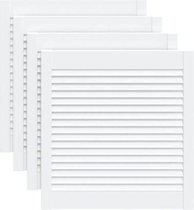 Zakito Europe Drewniane Drzwiczki Żaluzjowe 61,5x59,4cm Białe (ZE151159)