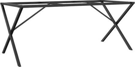 Zakito Europe Nogi stołu żeliwne X czarne 180x80x73 cm (ZE357913)