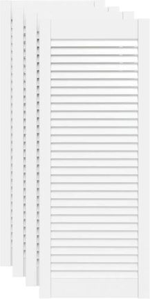 Zakito Europe Drewniane Drzwiczki Żaluzjowe Sosna Biała 99,3x39,4cm (ZE151171)