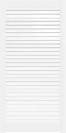 Zakito Europe Drewniane Drzwiczki Żaluzjowe 99,3x49,4cm Białe (ZE151172)
