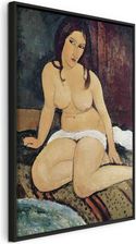 Wall-Dekor Włoski obraz na płótnie - Akt siedzący (Amedeo Modigliani) 80x120 cm Reprodukcje l-E-12241-b-a (A1-L-E-12241-B-A_80X120_DKAB_RC)