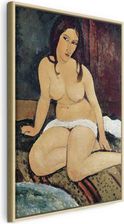 Wall-Dekor Włoski obraz na płótnie - Akt siedzący (Amedeo Modigliani) 40x60 cm Reprodukcje l-E-12241-b-a (A1-L-E-12241-B-A_40X60_DKAB_RN)