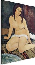 Wall-Dekor Włoski obraz na płótnie - Akt siedzący (Amedeo Modigliani) 80x120 cm Reprodukcje l-E-12241-b-a (A1-L-E-12241-B-A_80X120_DKPWD)