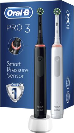 Szczoteczka elektryczna Oral-B Pro Series 3 Cross Action Duo Black&White