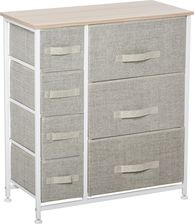 Homcom Szafka Z Szufladami Do Przechowywania  Szary 63,5x30x71cm