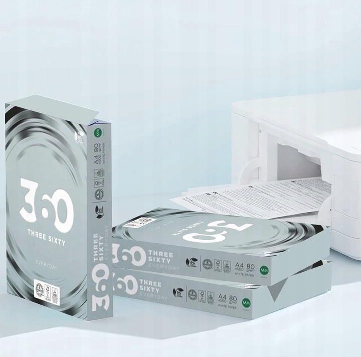 Papier biurowy ksero biały do drukarki uniwersalny 360 Everyday A4 80g 5ryz 1748062515 - zdjęcie 7