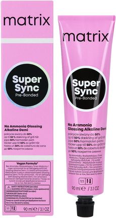 MATRIX SUPER SYNC PRE-BONDED Alkaliczny toner do włosów 90ml 4BR