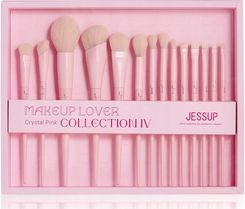 Zdjęcie Jessup Makeup Lover Crystal Pink Collection Iv Zestaw Pędzli Do Makijażu T495 14Szt. - Wschowa