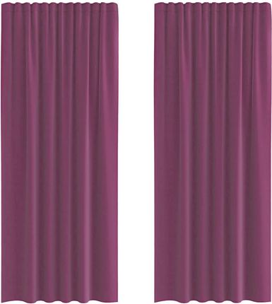 Vidaxl Zasłony Woalowe Z Pętelkami 2Szt. Fioletowe 140X225Cm (4102293) - zdjęcie 3