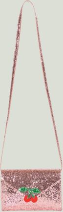 TORBA NA RAMIĘ LOVE LETTER BAG PINK GLITTER Konges Sløjd