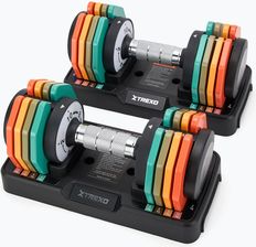 Zdjęcie XTREXO Zestaw Hantli Regulowanych 2X10Kg Multicolor - Marki