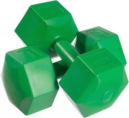 Drfit Hantle Ciężarki Heksagony Do Ćwiczeń 5Kg Zielony - zdjęcie 4