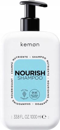 Kemon Nourish Szampon Nawilżający Włosy Kruche Suche Puszące Się 1L