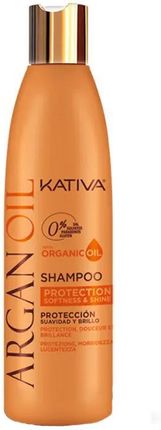 Kativa Argan Oil Szampon Z Olejkiem Arganowym I Peptydami Do Włosów Zniszczonych Po Zabiegu Keratynowym 355ml