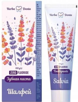 Herba Denta Pasta do Zębów bez Fluoru Szałwia Prebiotyk 100g