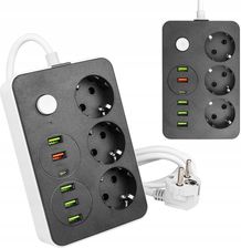 Zdjęcie Masterled Przedłużacz listwa zasilająca 2M 3 Gniazda 5xUSB A 1xUSB C Lvt 1772980392 - Ropczyce