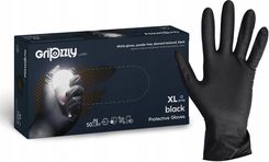 Zdjęcie Zarys Gripzzly Rękawice Nitrylowe Xl 50Szt. Czarne - Serock