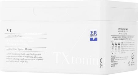 Vt Cosmetics Tx-Toning Daily Mask Zestaw Rozjaśniających Masek W Płachcie Do Twarzy 30Szt/320G