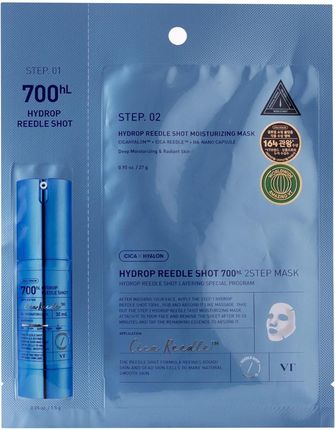 Vt Cosmetics Hydrop Reedle Shot 700Hl 2-Step Mask Nawilżająca Maska Do Twarzy 1Szt/38G