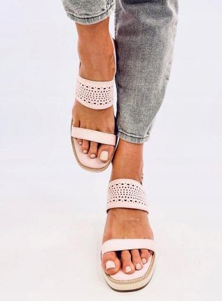 Sandałki espadryle na koturnie DEBEVE PINK 41 - zdjęcie 3