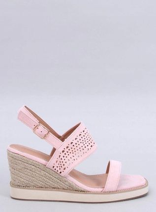 Sandałki espadryle na koturnie DEBEVE PINK 39 - zdjęcie 3
