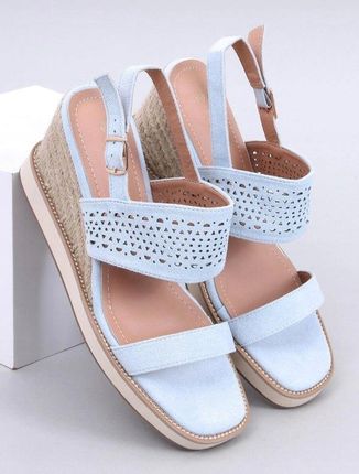 Sandałki espadryle na koturnie DEBEVE BLUE 39 - zdjęcie 3