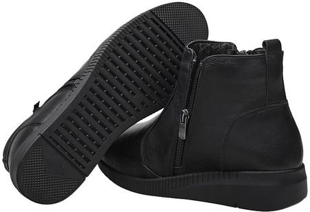 Trzewiki Botki NEPTUN Comfort Shoes NCS-1005-01H Black Czarne ocieplane Buty na Haluksy - zdjęcie 2