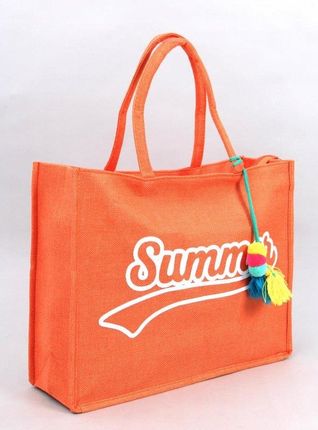 Torba damska plażowa SUMMERS POMARAŃCZOWA uniwersalny - zdjęcie 2