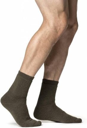 Woolpower Skarpety Unisex Merino Ullfrotté Original 600 Zielone - zdjęcie 2