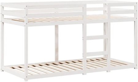 vidaXL Łóżko Z Piętrem I Daszkiem Białe 90X200Cm Drewno Sosnowe 3282037 - zdjęcie 2